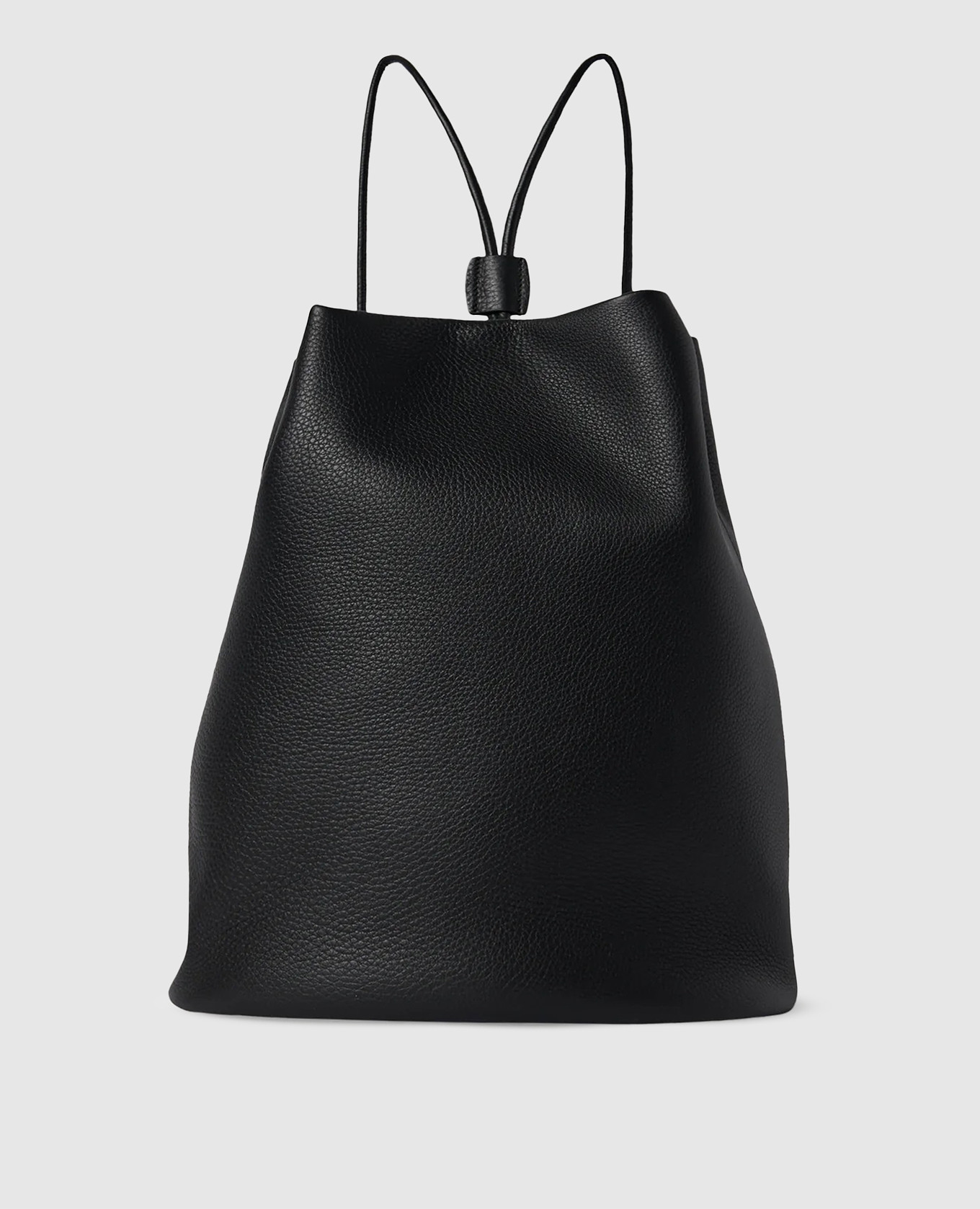 

Black leather Joe backpack The Row