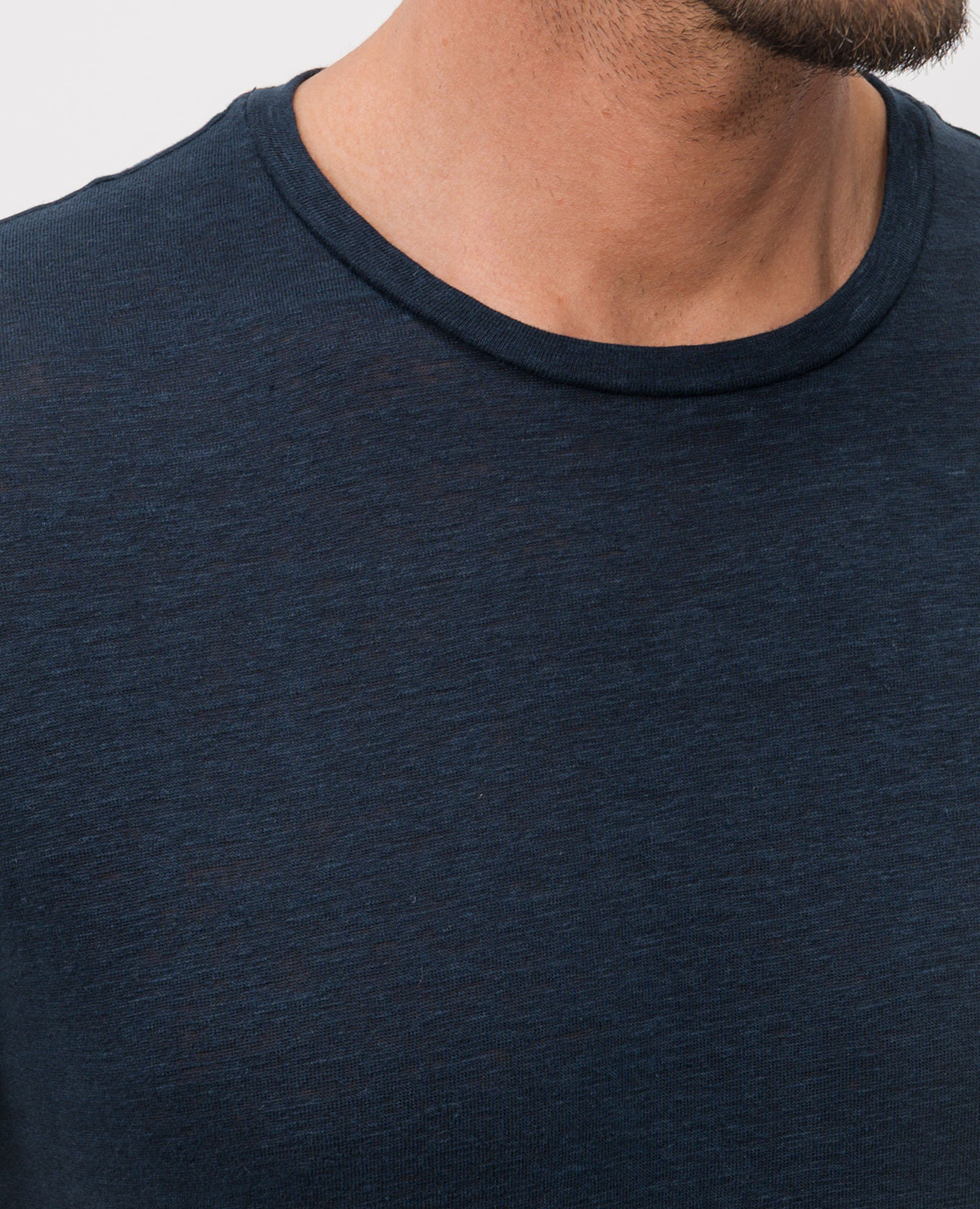 

MIKE blue linen t-shirt MooRER