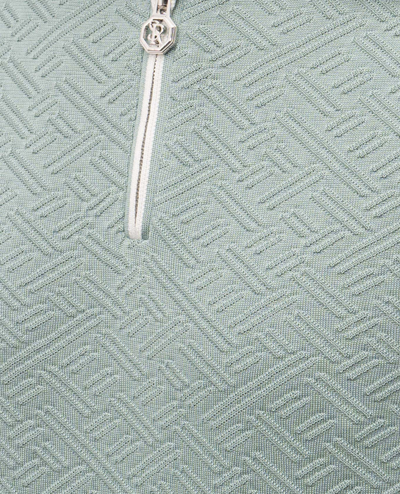 

Green patterned silk polo shirt Stefano Ricci