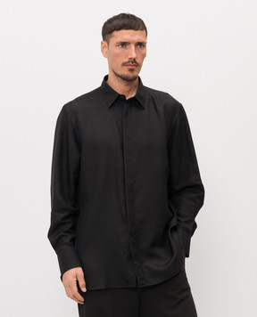 Tom Ford Black shirt with silk HRBF03SUS03