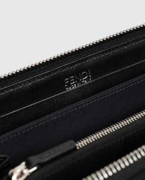 Fendi Black combination wallet with monogram pattern 7M0210B139