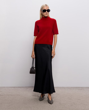 Loulou de Saison ELI black silk skirt ELI