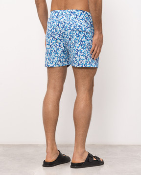 ISAIA Blue printed swim shorts COSI19BW257