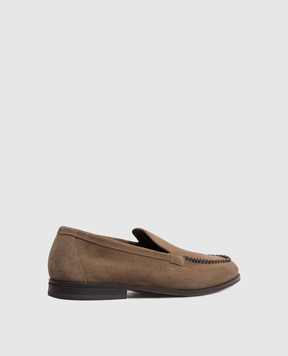 Doucal's Brown suede loafers DU3517NOTTUY009
