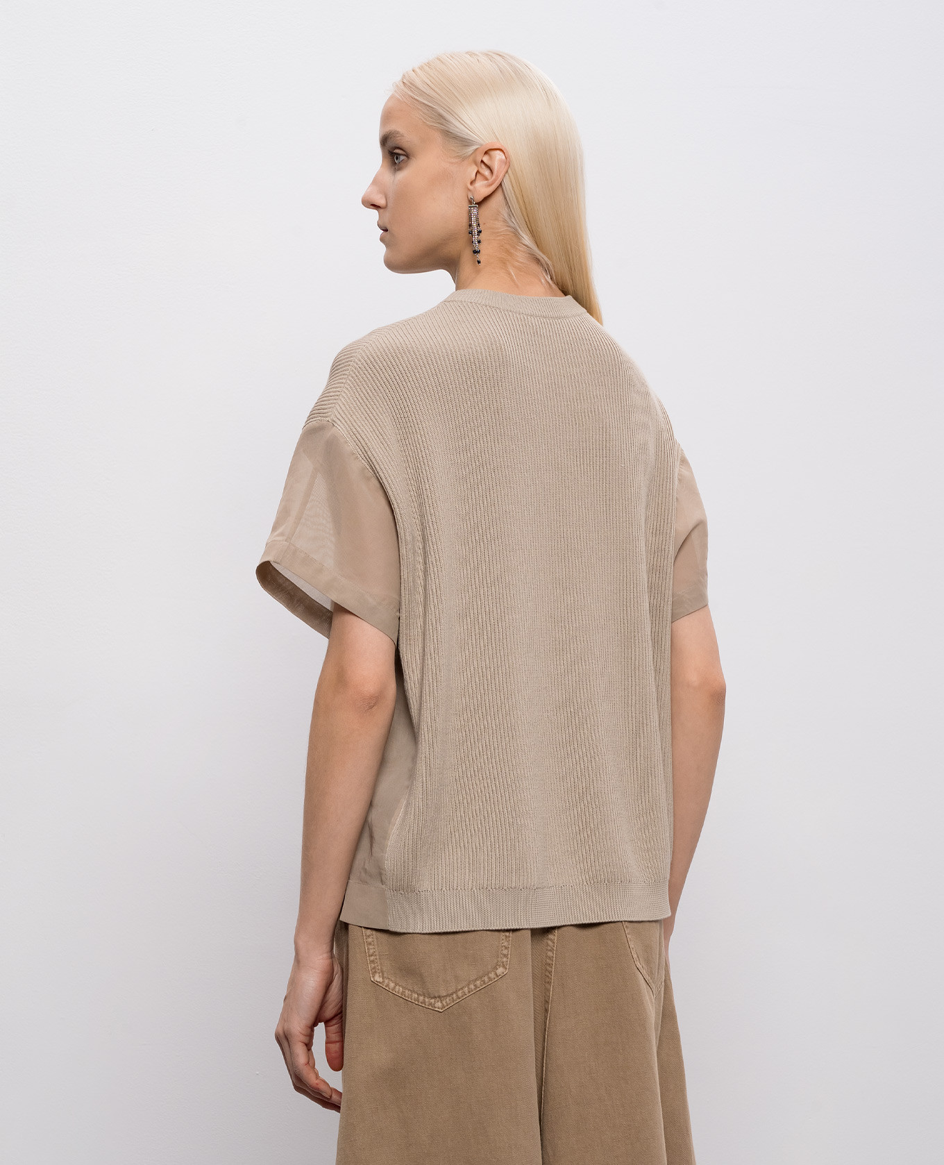 

Beige T-shirt Brunello Cucinelli