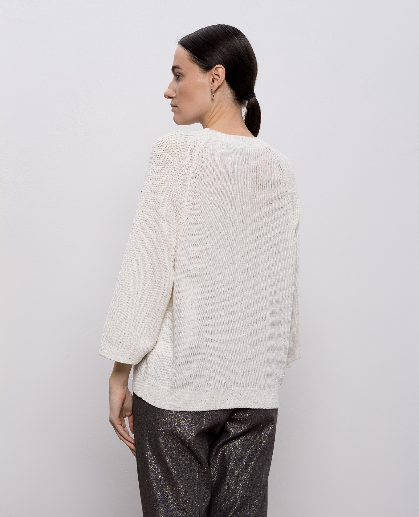 

White sequined jumper Peserico