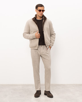 MooRER ANTON gray wool pants ANTONFSR