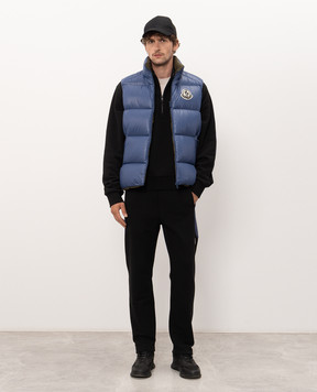 Moncler Black sweatshirt with logo patch L20918G00059899V4