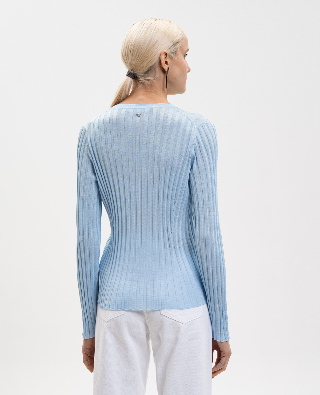

Blue jumper with emblem Versace, Light blue