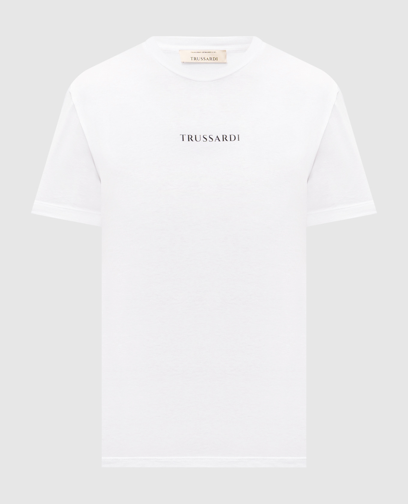 

White T-shirt with print Trussardi
