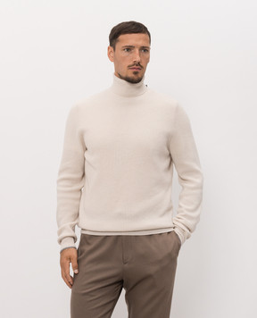 Peserico Ivory wool and cashmere turtleneck R59549F12947E0