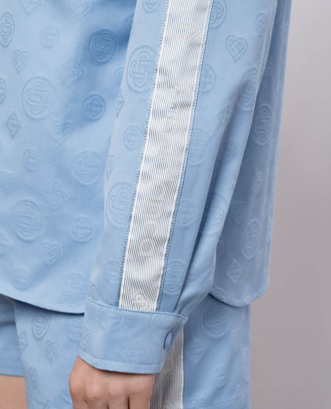 Blue shirt with a braid pattern Casablanca 5