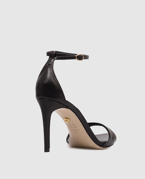 Babe Pay Pls Black leather sandals 223804KO
