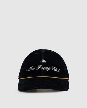 Ann Demeulemeester Tem blue velvet cap B0014652FA773