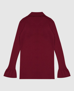 Dolce&Gabbana Children's burgundy wool cardigan L5KWNLJDVIX812+