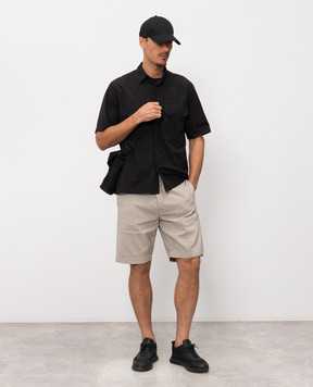 C.P. Company Gray linen shorts MBE252A110658G