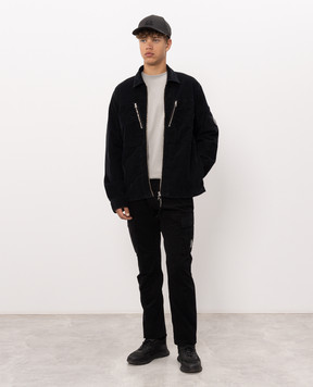 C.P. Company Black cargo pants MPA731A005529G