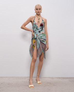 La DoubleJ Green printed swimsuit SWI0036LYC001ZOF05