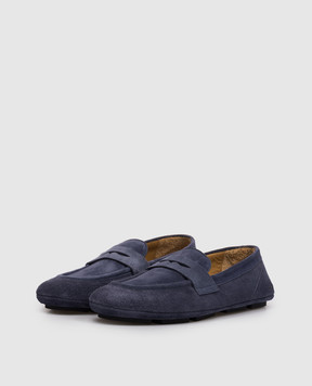 Sturlini Blue suede loafers U1503