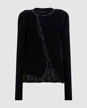 Y`S Yamamoto Black cardigan YVK17687