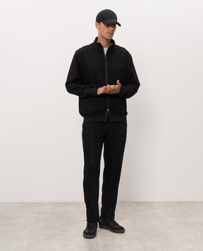 Kiton Black wool and cashmere pants UPN01K0145I