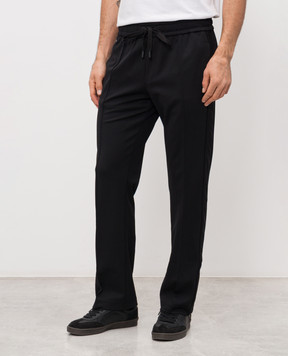 Dolce&Gabbana Black sweatpants with logo GP17YTFUGUL