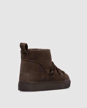 Inuikii Brown suede boots with fur 10010010092