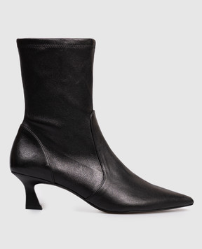 Stuart Weitzman Black leather ankle boots VINNIE SM579