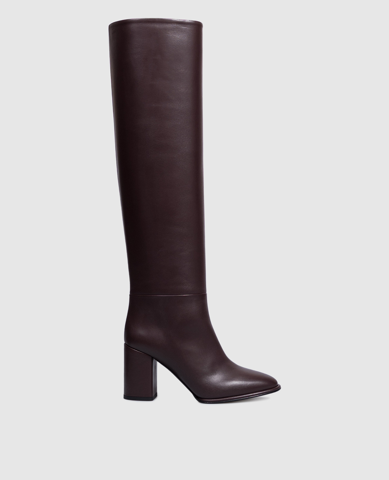 

Elsa burgundy leather over the knee boots Le Silla