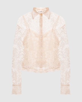 Ermanno Scervino Ivory blouse with embroidery D492K300CSEYF