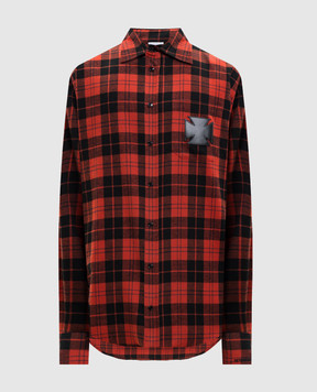 Vetements Red checkered shirt ME76FS056BRm