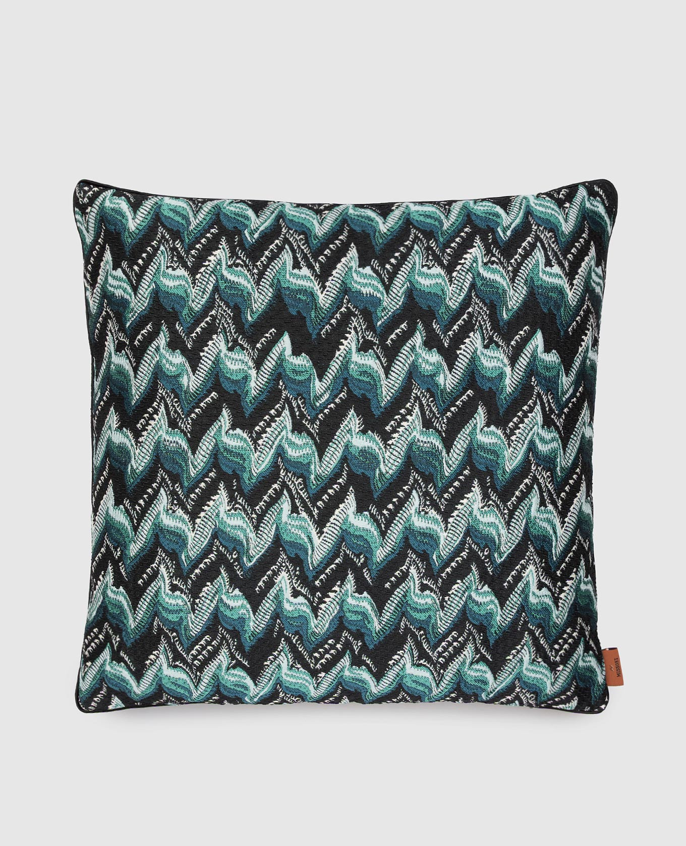 

Fluidity decorative down and feather pillow Missoni Home, Black