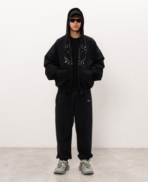 Vetements Black sports jacket with print MH27ZU190Bm