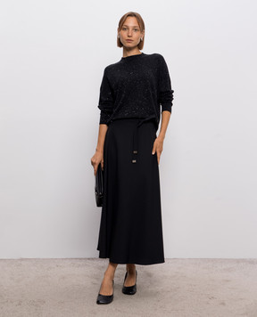Peserico Black wool sweater with lurex A99269F1809771