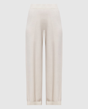 Fabiana Filippi Ivory wool, silk and cashmere trousers PAD216F336M281