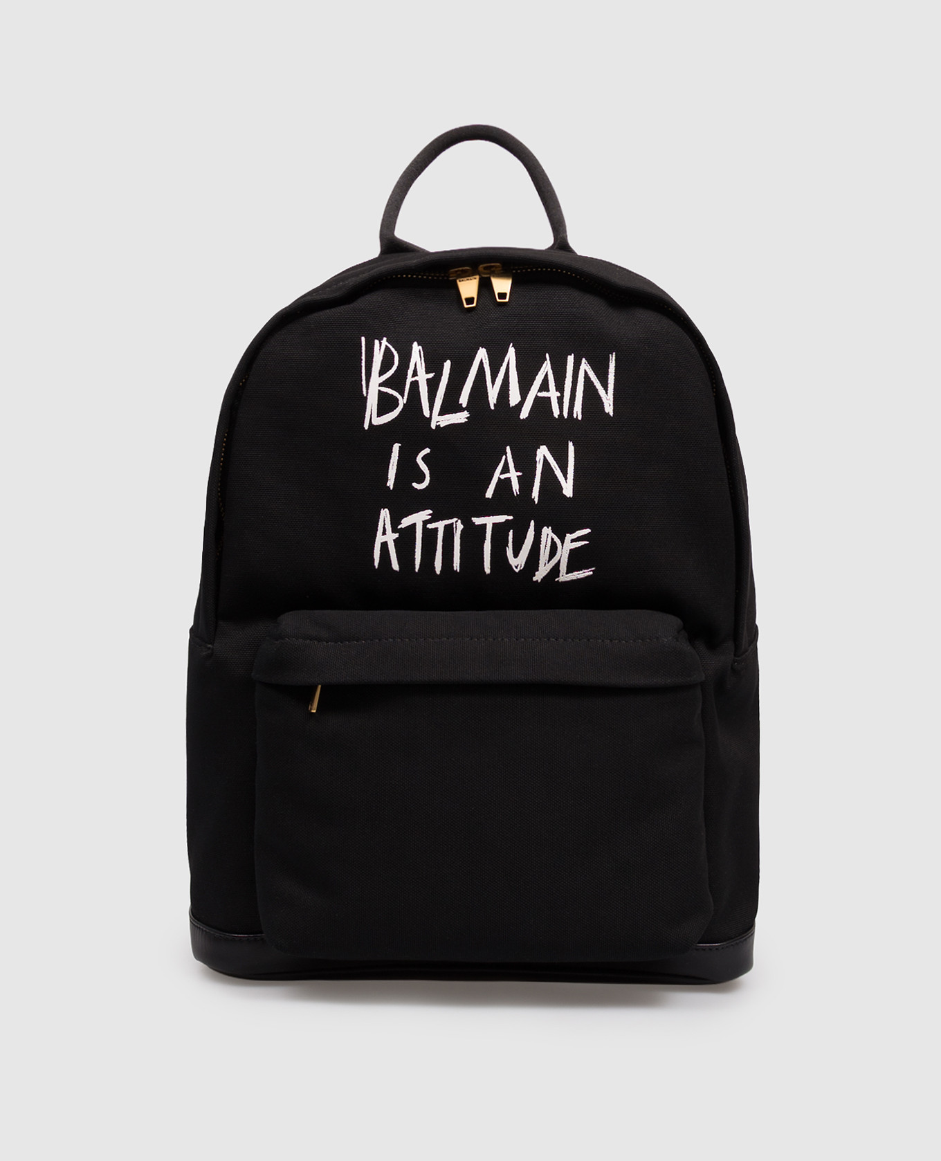Children's black backpack with contrasting lettering Balmain
