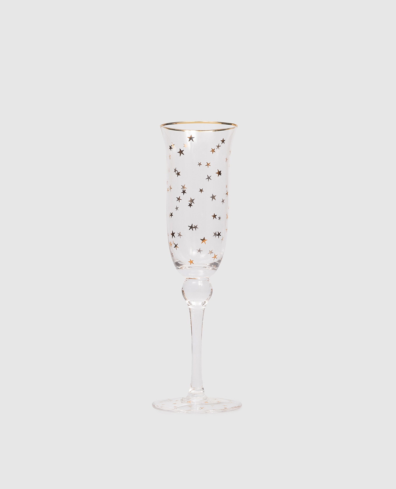 

Stars champagne glass with emblem Pip Studio, Transparent