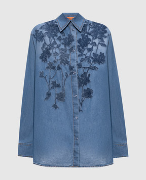 Ermanno Scervino Life Blue denim-effect shirt D484K700YKRI