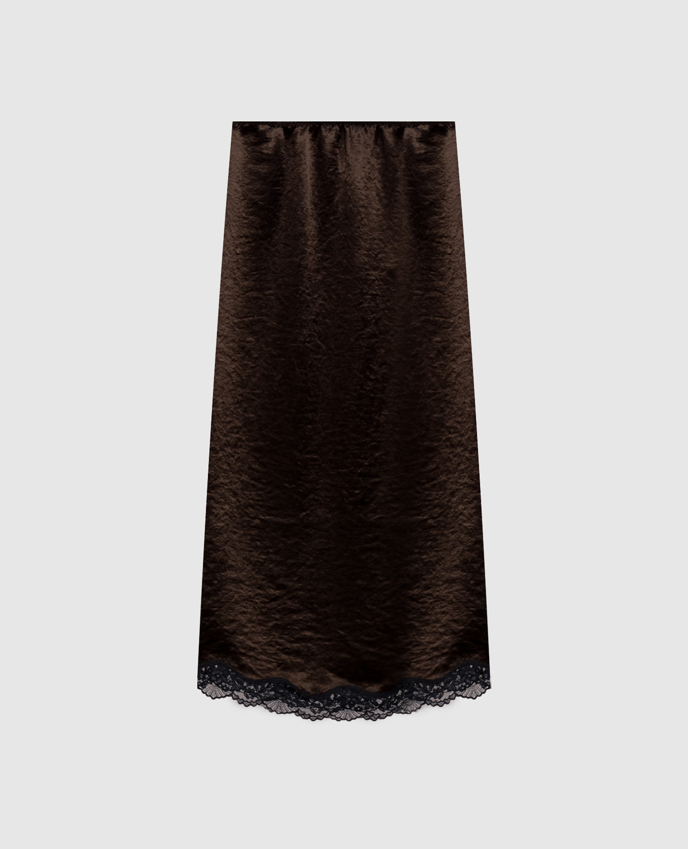Brown skirt with a reaper effect