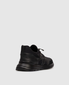 Stefano Ricci Black combination sneakers with monogram logo UV689G6536TWYSDP