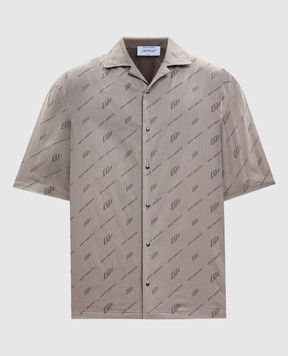Off-White Gray patterned shirt 44XGG01FS26F008