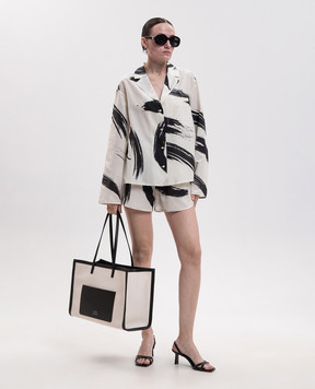 Loulou de Saison Nilo shorts with silk NILO