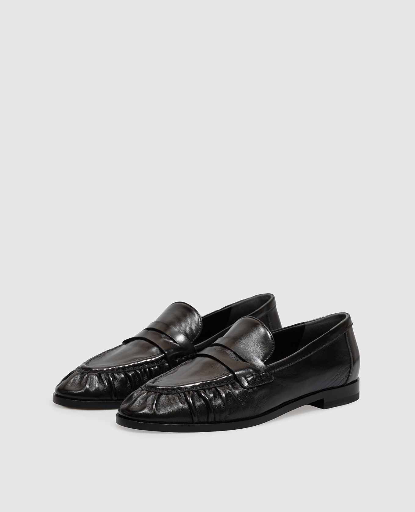 Black leather loafers Babe Pay Pls 2
