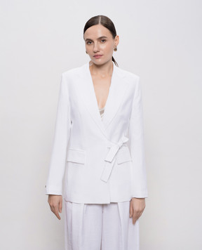 Peserico White jacket with linen S0122905435