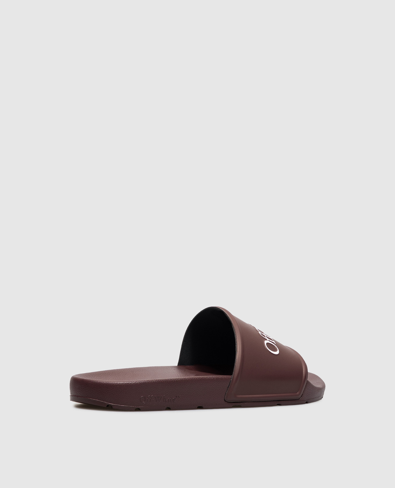 Burgundy sliders with contrasting logo Off-White 3
