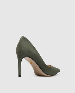 Babe Pay Pls Green suede shoes 201801ZA