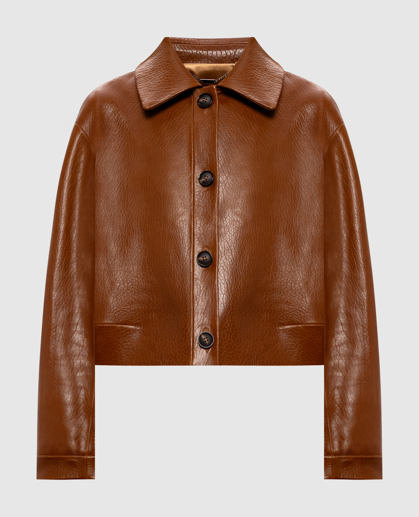 

Brown leather jacket Babe Pay Pls