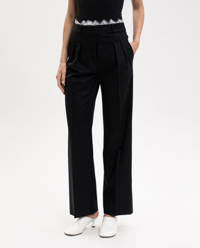 Loulou de Saison Black SAUL wool and cashmere pants SAUL