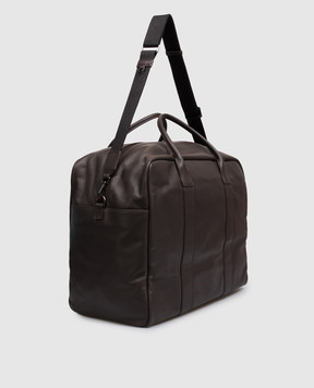 Gianni Chiarini Brown travel bag with embossed logo BSNB20219GRNCRV