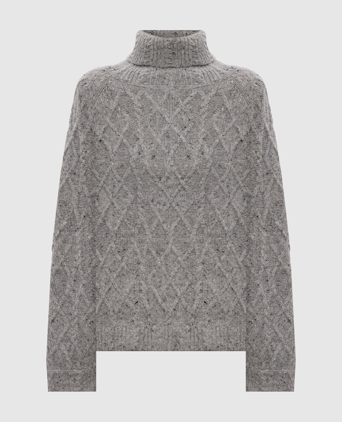 

Gray sweater with patterned wool Ballantyne, Grey